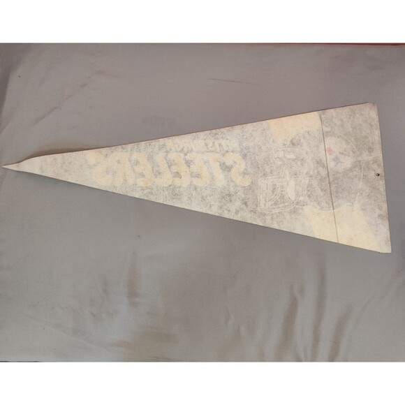 Vintage NFL Pittsburgh Steelers Football Felt Pennant 12"x30" - Picture 3 of 4